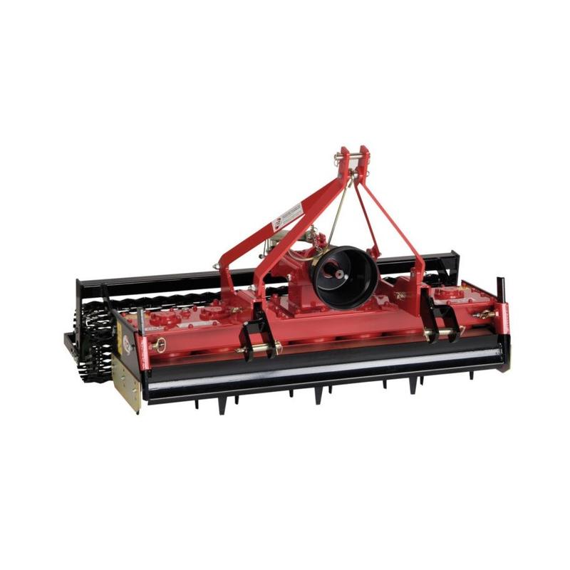Herse rotative R2 MTZ135 - largeur de travail 122 cm, rouleau 132 cm - puissance 20-30 cv - 14 dents