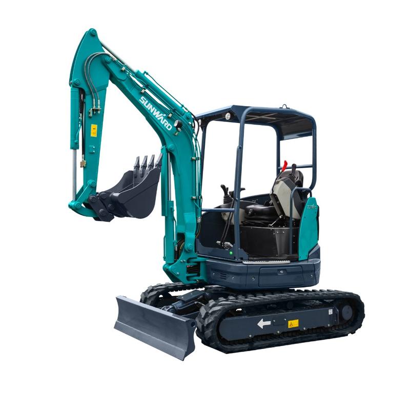 Mini pelle SWE35UF SUNWARD - 3850 kg, profondeur de fouille 3120 mm, cabine climatisée