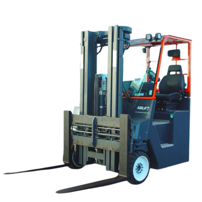 Chariot élévateur multi-directionnel Manutention - 2,7m x 1,5m - 6,5 tonnes - 2500/3000 kg - 5,5 mètres