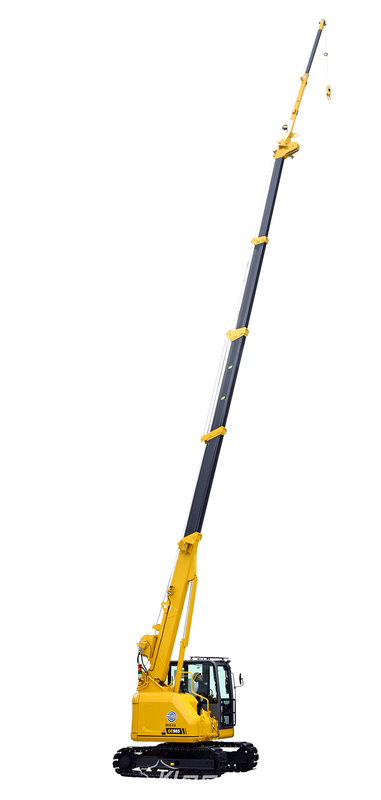 Grue sur chenilles Maeda CC985 - capacité 4,9 t, hauteur max 16,5 m, dimensions 5,4 m x 2,32 m x 2,73 m