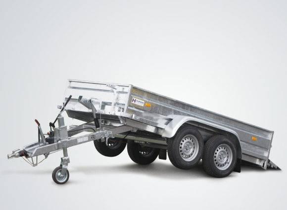 Remorque basculante PLB XXL - utilitaire grande taille avec basculement inertie ou hydraulique