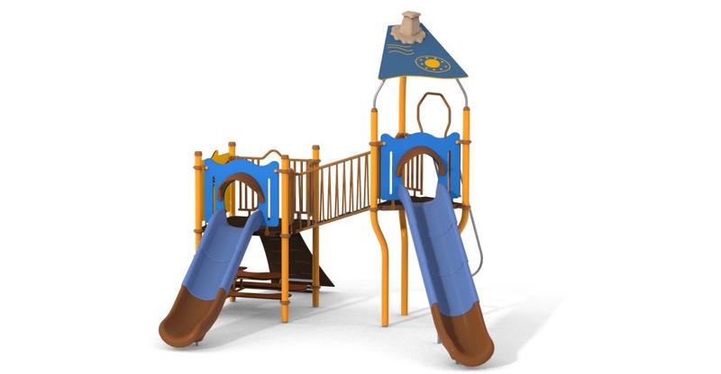 Jeu modulaire multifonction Aquatique JCX-24718-100 - 3+ ans, 20 utilisateurs, 11 activités, 4,55 x 4,58 x 4,05 m