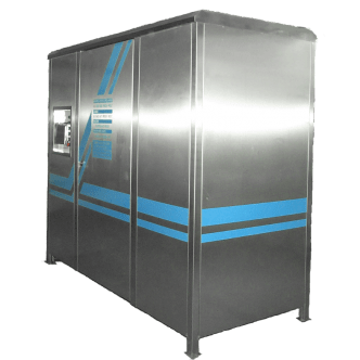 Station de lavage Pacifica self-service 2 pistes - inox - 100 bar - électrique/fuel/gaz - 600 kg
