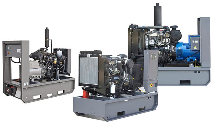Groupes électrogènes industriels OPENSTAR triphasé diesel 1500 tr/min - 10 T YN / 15 T YN / 20 T YN