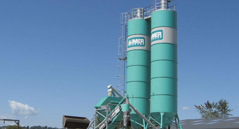 Silos préassemblés SM - capacité de 29,3 m³ à 57 m³, avec accessoires de sécurité et fluidification