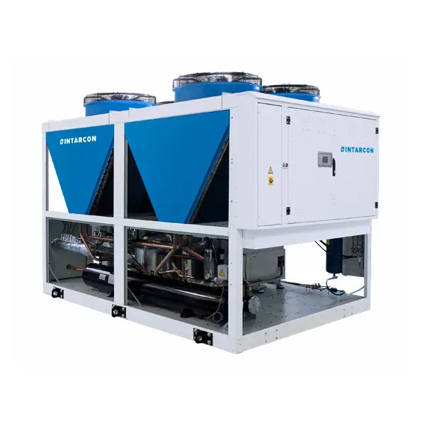 intarWatt - Centrale de réfrigération industrielle condensée par l’air avec compresseurs semi-hermétiques et batterie V