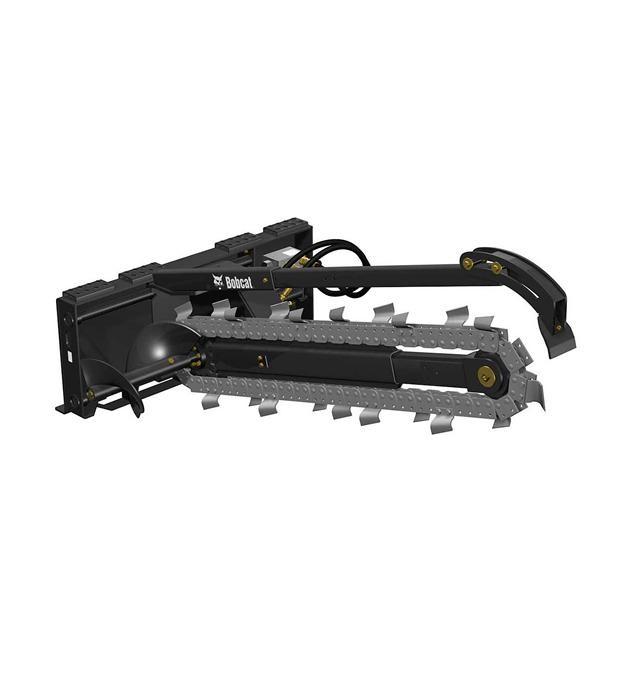 Location tranchuseuse avec chargeuse - dimensions 1,54 m x 0,91 m et profondeur max 0,60 m
