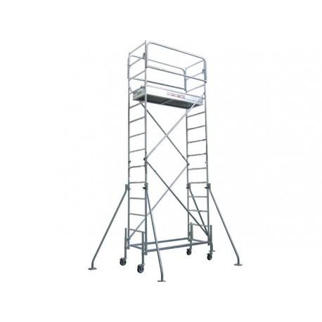 Location échafaudage roulant 4m - dimensions 2.15 x 0.85 m, charge 350 kg