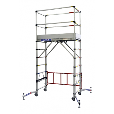 Echafaudage roulant intérieur pliable télescopique 4 m - Location