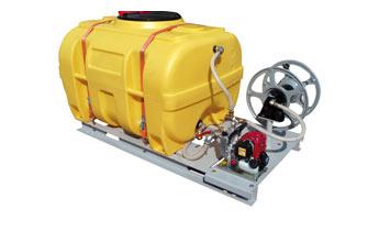 Cuve PE sur plateau GMP complète avec groupe motopompe HONDA 130 l/min - Stockage & Convoyage