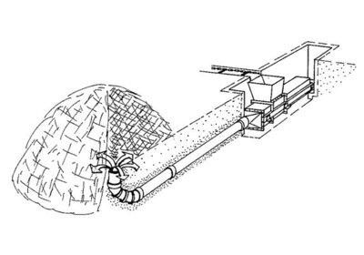 Évacuateur à piston - centrale hydraulique 5,5 ou 7,5 KW