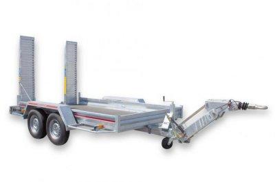 Remorque porte engin 3.00 m x 1.50 m 2 essieux PTC 1500-2700 kg TP QUEMERAIS