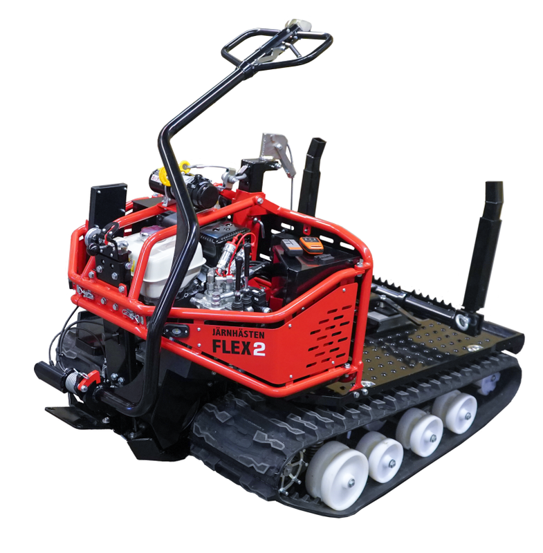 Cheval de Fer Flex 2 - Porte-outils radiocommandé à chenilles pour travaux forestiers