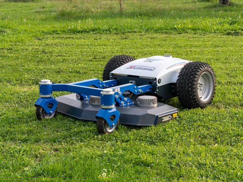 X Cross Barbieri - Robot de tonte radiocommandé avec plateau 116 cm, portée 250 m, GPS, batteries 9 kWh