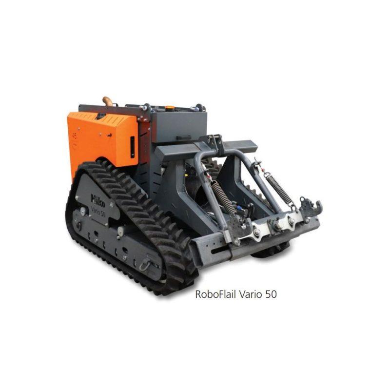 Roboflail Vario - Débroussailleuse télécommandée à chenilles - Modèles 25, 40 et 50 ch - Moteur Diesel Yanmar