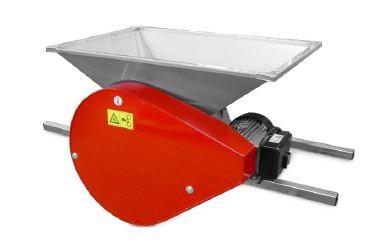 Égrappoir/broyeur NALLIP avec moteur 0,6 Kw et trémie 850 x 560 mm en acier inoxydable