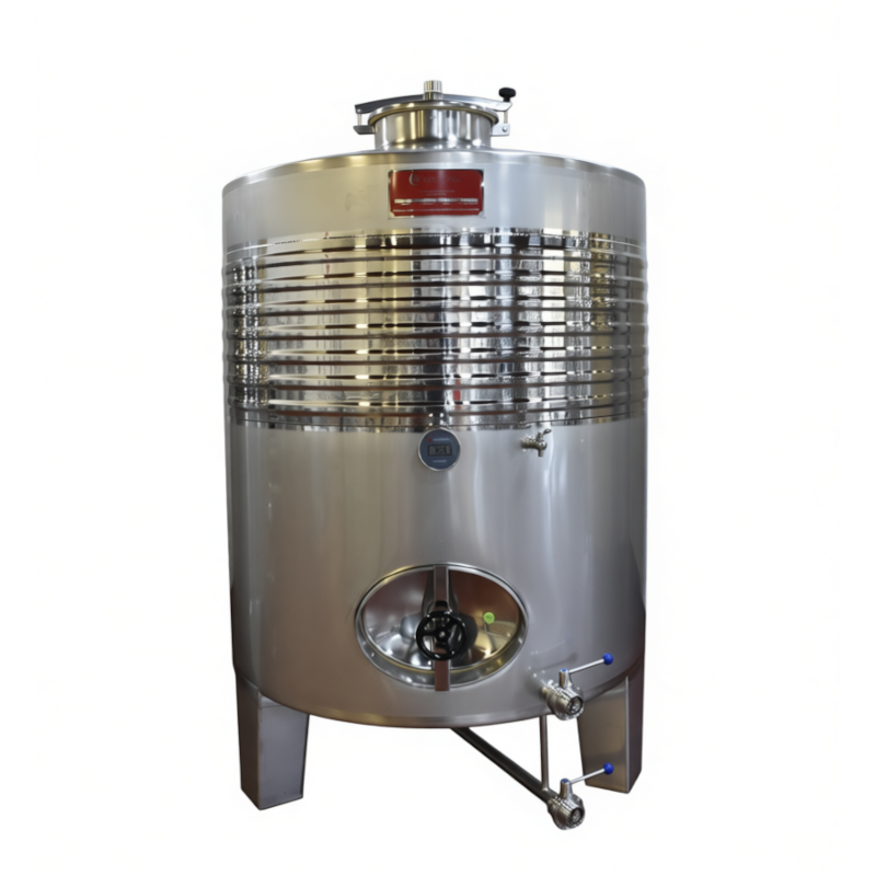Cuve inox 2.500 litres avec chemise refroidissement et ouverture homme - AISI 316