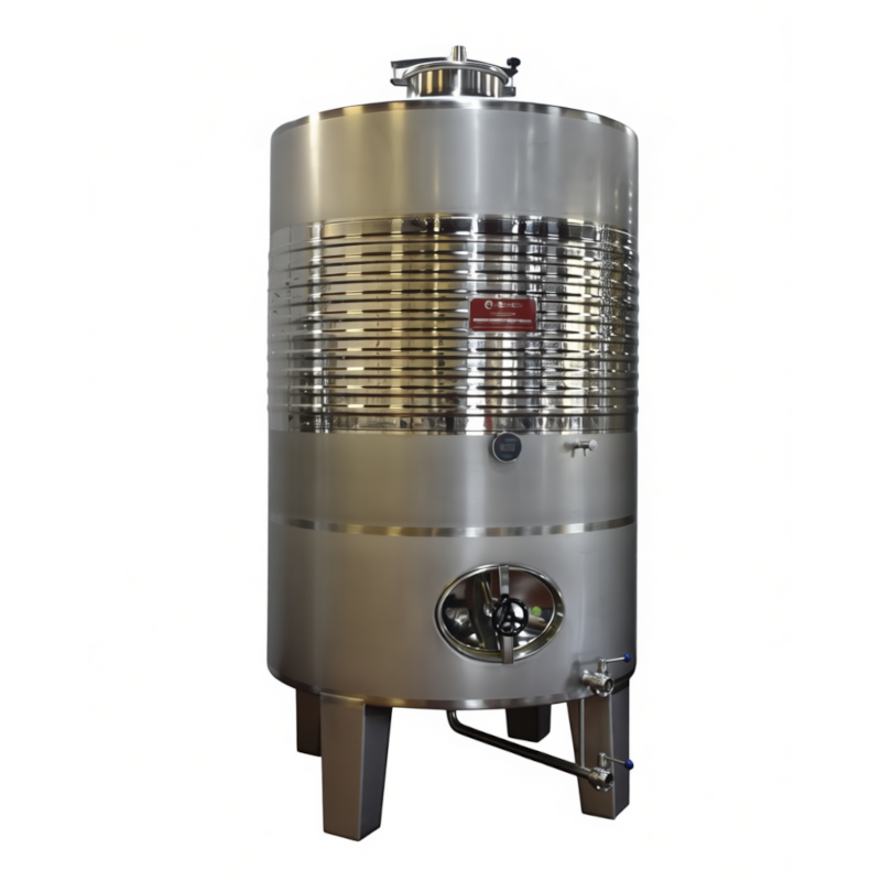Cuve inox 4.000 litres avec chemise refroidissement et ouverture homme - AISI 316