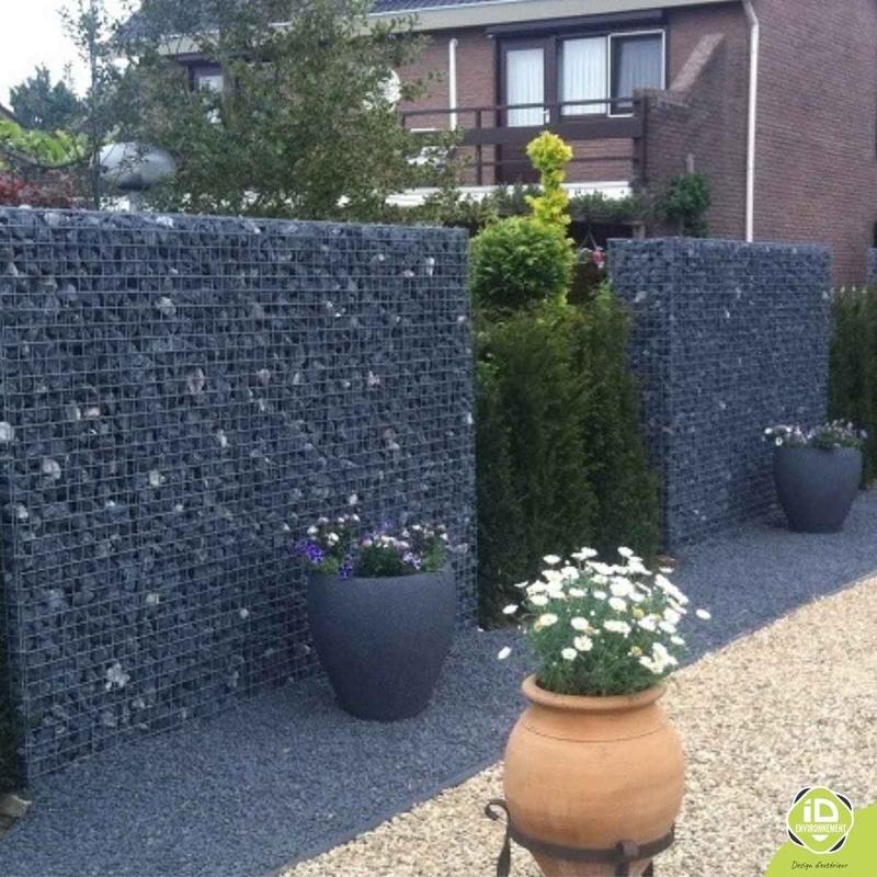Gabion paysager mailles 50 x 50mm - Acier zinc/alu 350 g/m² - Ép. 200 à 1000 mm - H. 0,50 à 2,50 m - L. 0,50 à 2 m