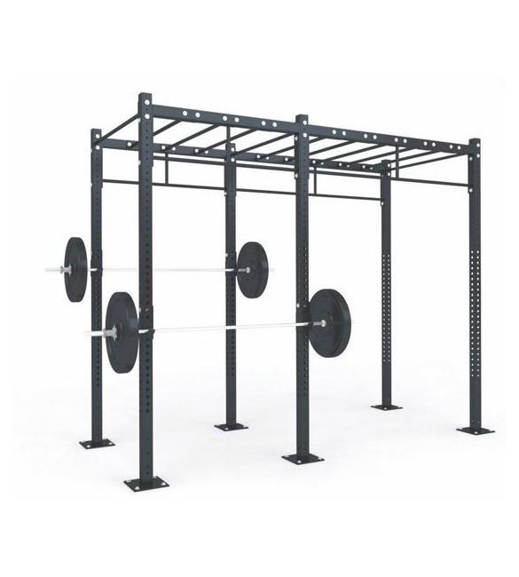 Cage CF 2 places avec échelle – Dim. 292 x 112 x 275 cm – Cages porteuses à 4 pieds