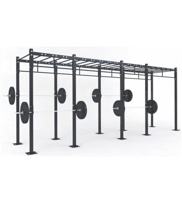 Cage CF 4 places sans échelle – Dim. 577 x 172 x 275 cm - 4 pieds et tubes porteurs 80 x 80 mm