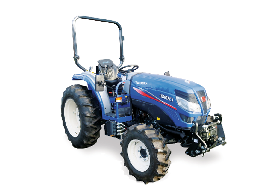 Tracteur ISEKI TG6687WJRE - 4 roues motrices, 49 kW, 2434 cm³, boîte mécanique synchronisée 12 AV/12 AR