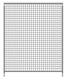 Panneau de chenil - grille à mailles soudées basic 1,50 m x 1,50 m