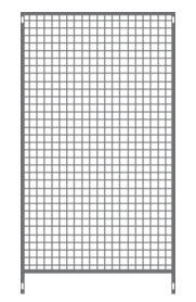 Panneau de chenil - grille à mailles soudées basic 1 m x 1,50 m