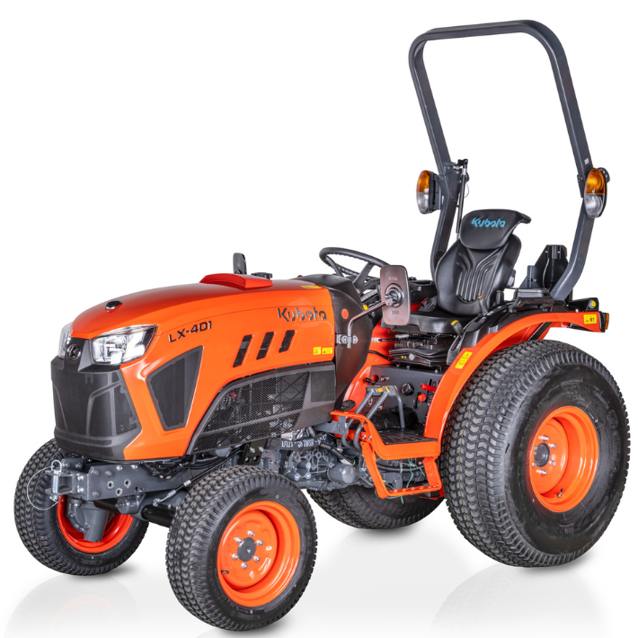 Tracteur Kubota LX 351 HDW et 401 HDW - 35 et 40 ch, hydrostatique, pneus agraires, gazon ou industriels