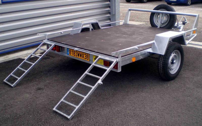 Remorque porte quad galvanisée à chaud - JP QUAD 500 à 1000 kg PTAC