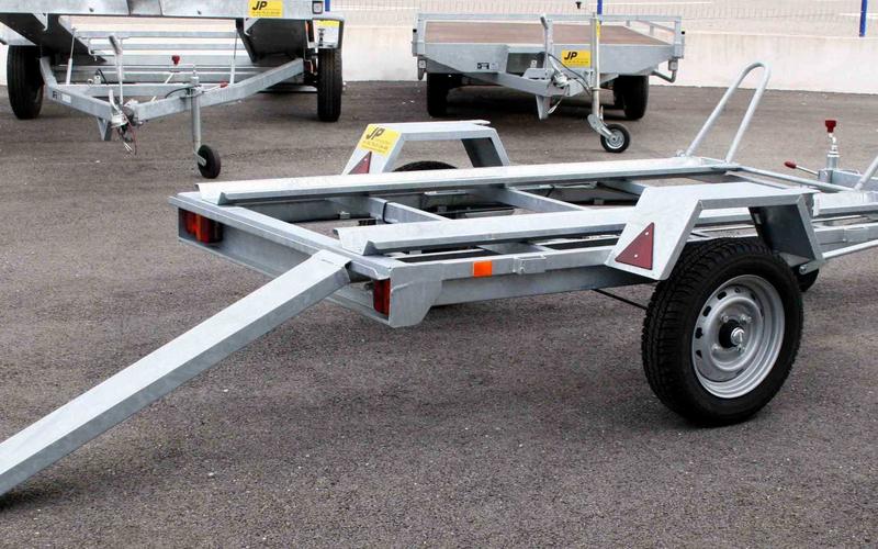 Remorque porte moto galvanisée à chaud - PTAC 500 à 1300 kg - JP PM