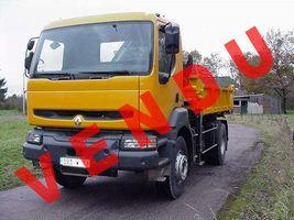 RENAULT KERAX 340.19 - tri-benne Meiller 4.00 x 2.30 x 0.60 - grue Atlas 100.1 A2