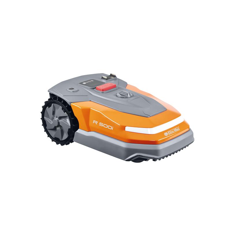 Robot de tonte OM R500i - jusqu'à 500 m², largeur de coupe 18 cm, batterie 18V 2Ah