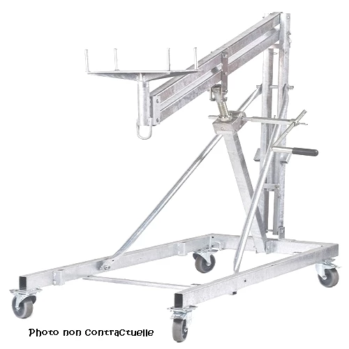 Monte charge (lève poutre) pour manutention - 3 m de hauteur max, 600 kg max - Location