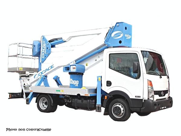 Camion nacelle VL 3T5 articulée - 20 m hauteur de travail - 18 m hauteur de plancher - Permis B