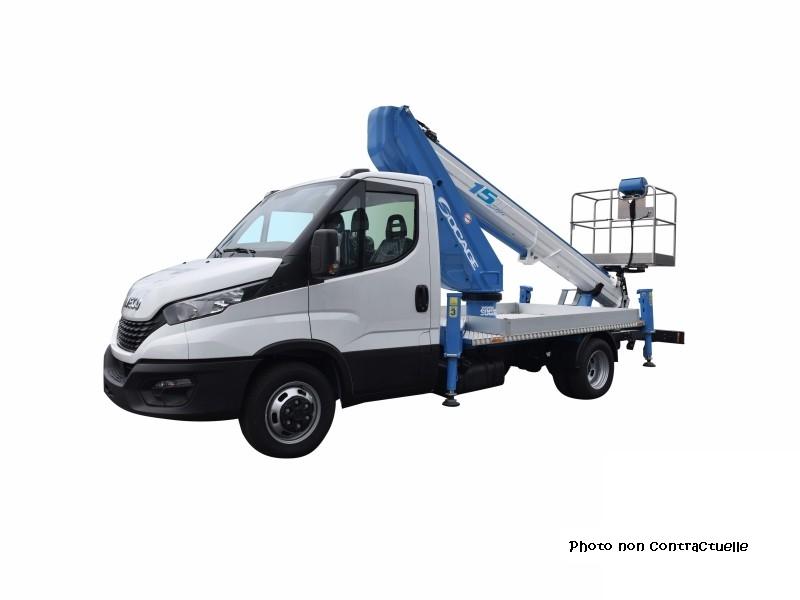 Camion nacelle VL 3T5 télescopique - 16 m hauteur de travail - Location