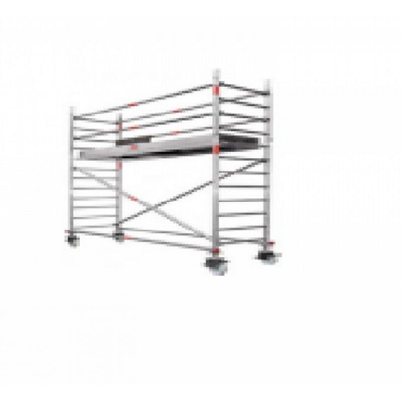 Echafaudage Roulant Evolis 160 - Hauteur de travail jusqu'à 6,70 m - Plancher 0,50 m x 1,40 m - Charge 150 kg