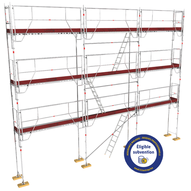 Structure 82m² en Eurofaçadier LAYHER avec Gardes Corps MDS