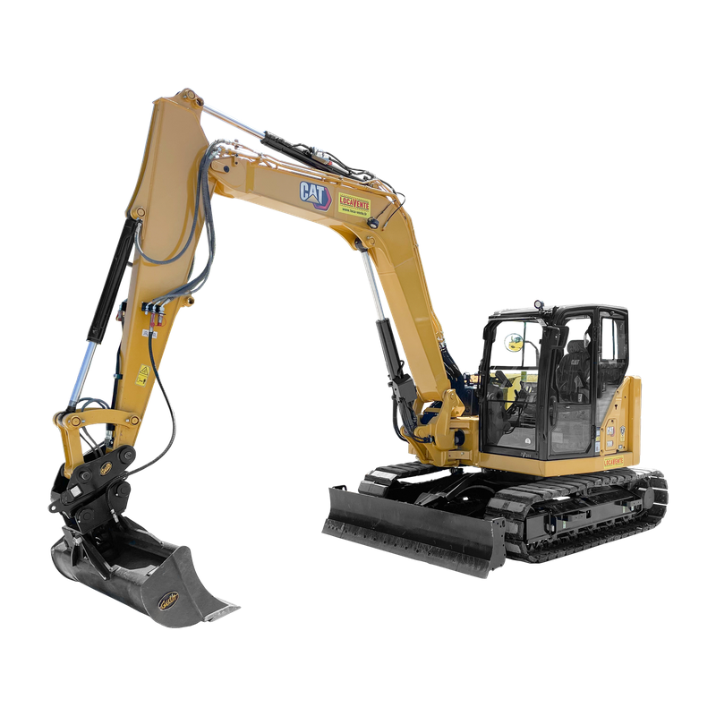 Mini pelle 8T - engin de terrassement pour excavation de tranchées et déplacement de matériaux lourds