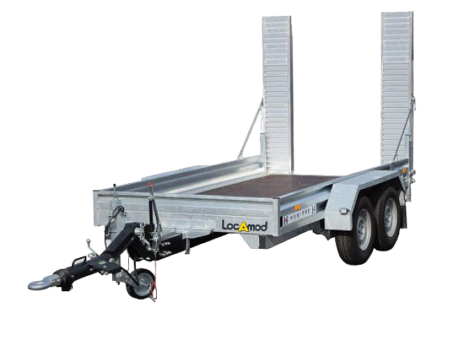 Remorque 2500kg - Charge utile 2000kg, longueur 2,50m pour véhicules légers