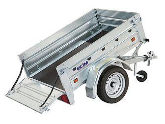 Remorque basculante 500 kg - Charge utile 350 kg - Jardinage
