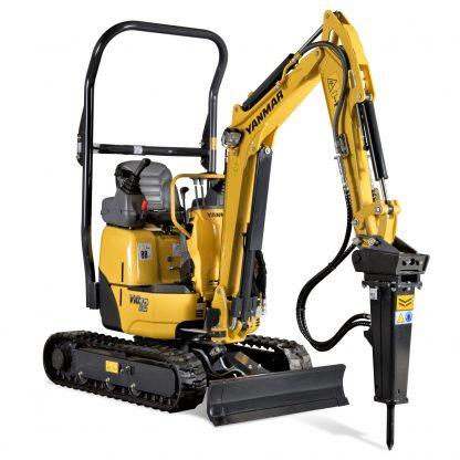 Mini-pelle ViO12-2A YANMAR 1T2 - machine sans déport arrière avec châssis extensible
