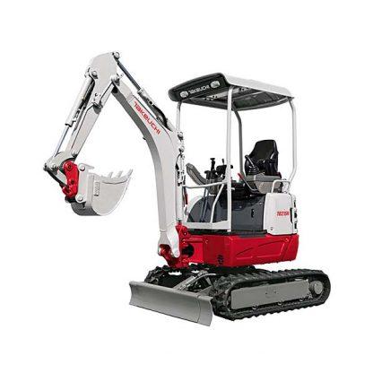 Mini-pelle TB215R Takeuchi 1,5 t - version canopy - poids opérationnel 1575 kg