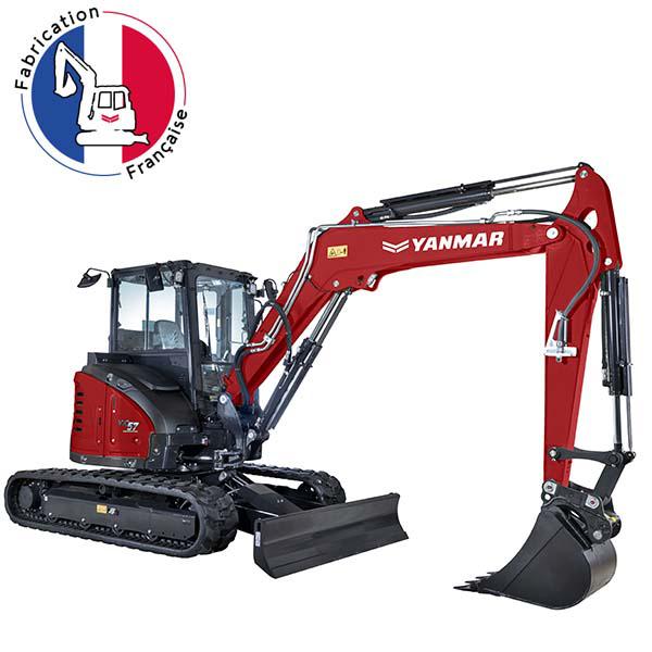 Mini-Pelles Yanmar ViO57-6b - 5 à 12 tonnes - Zero Déport Arrière - Poids 5505 kg - Neuf