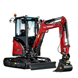 Mini-Pelles Yanmar ViO27-6 - 2 à 5 t - Zero Déport Arrière - Poids 2770 kg