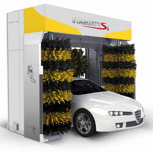 Portique VL Stargate S4 - châssis acier galvanisé, brosses verticales et horizontales, séchage latéral, haute pression latérale et lave-roues