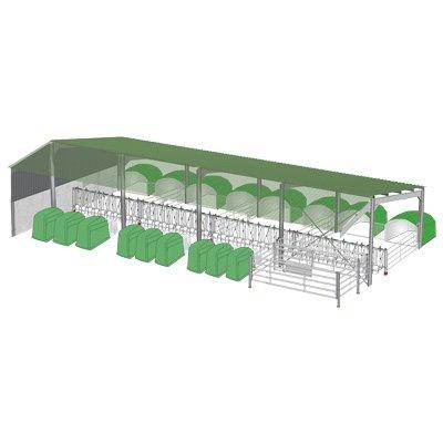 Bâtiment spécial nurserie tout équipé - galvanisé en 10m, 15m ou 20m