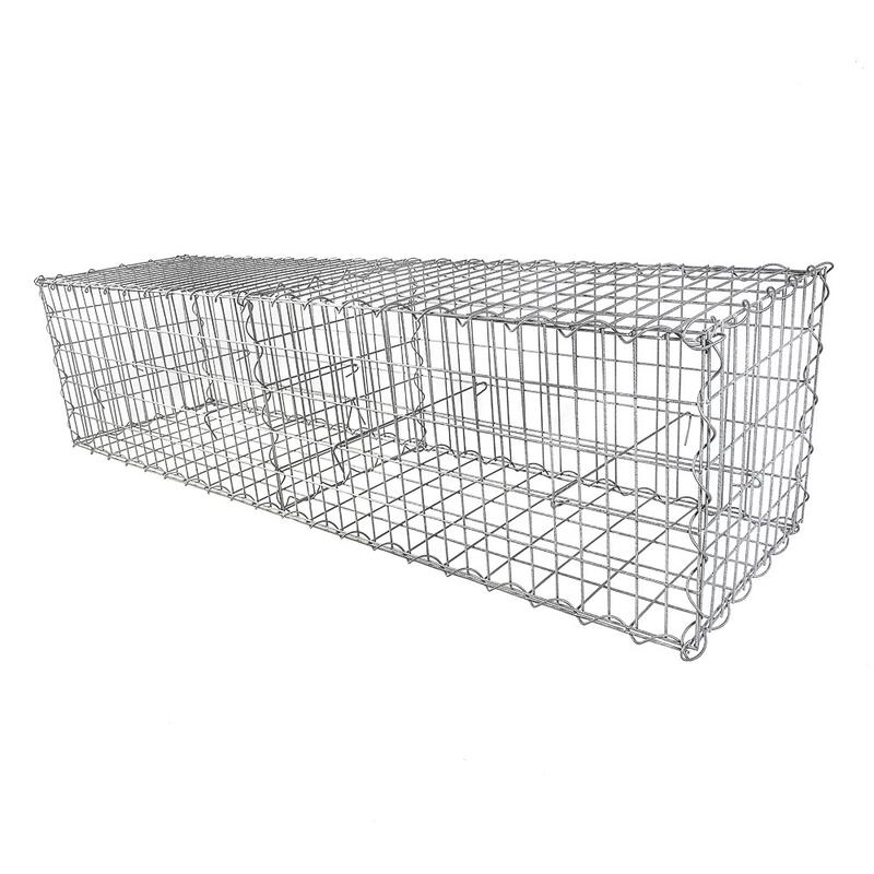 Kit gabion en acier galvanisé 200x50x50 cm - maille 5/10 cm - référence KITGAB5H