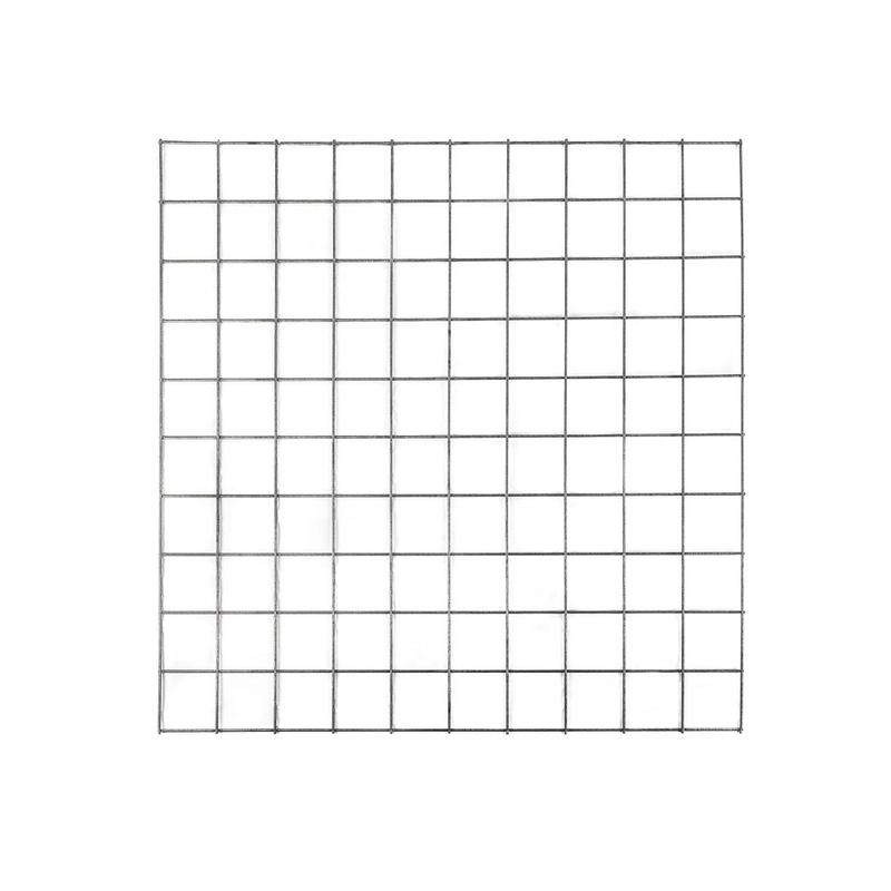 Grillage gabion carré 100x100 cm - maille 10x10 cm en acier galvanisé - référence PGAB45100100C