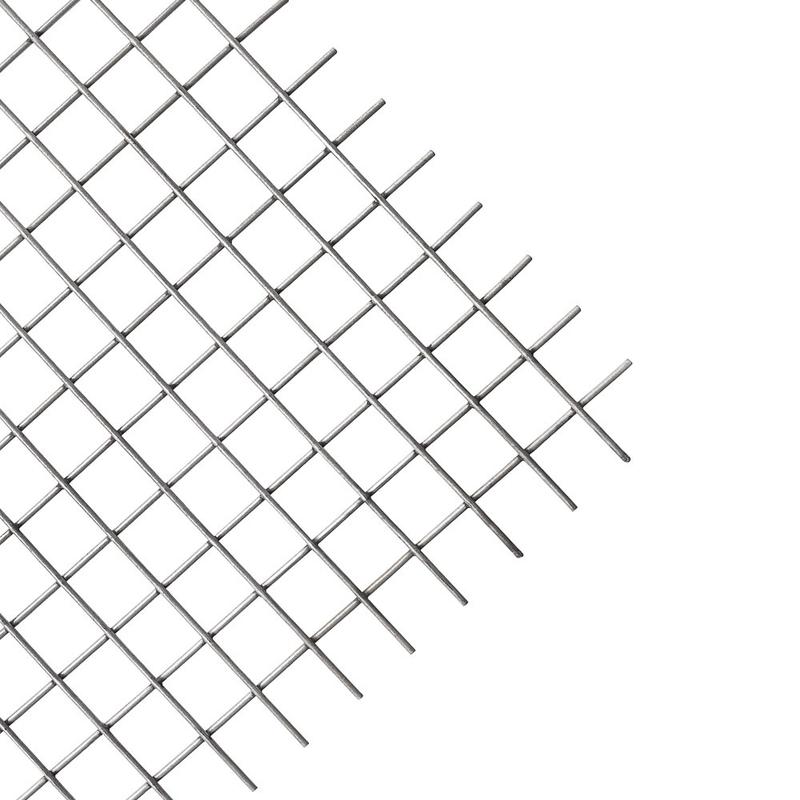 Grillage serrurier maille 50x50 mm acier galvanisé - Panneau rigide 2 m x 1 m - Fil Ø4 mm - Réf. GSG1/2/50